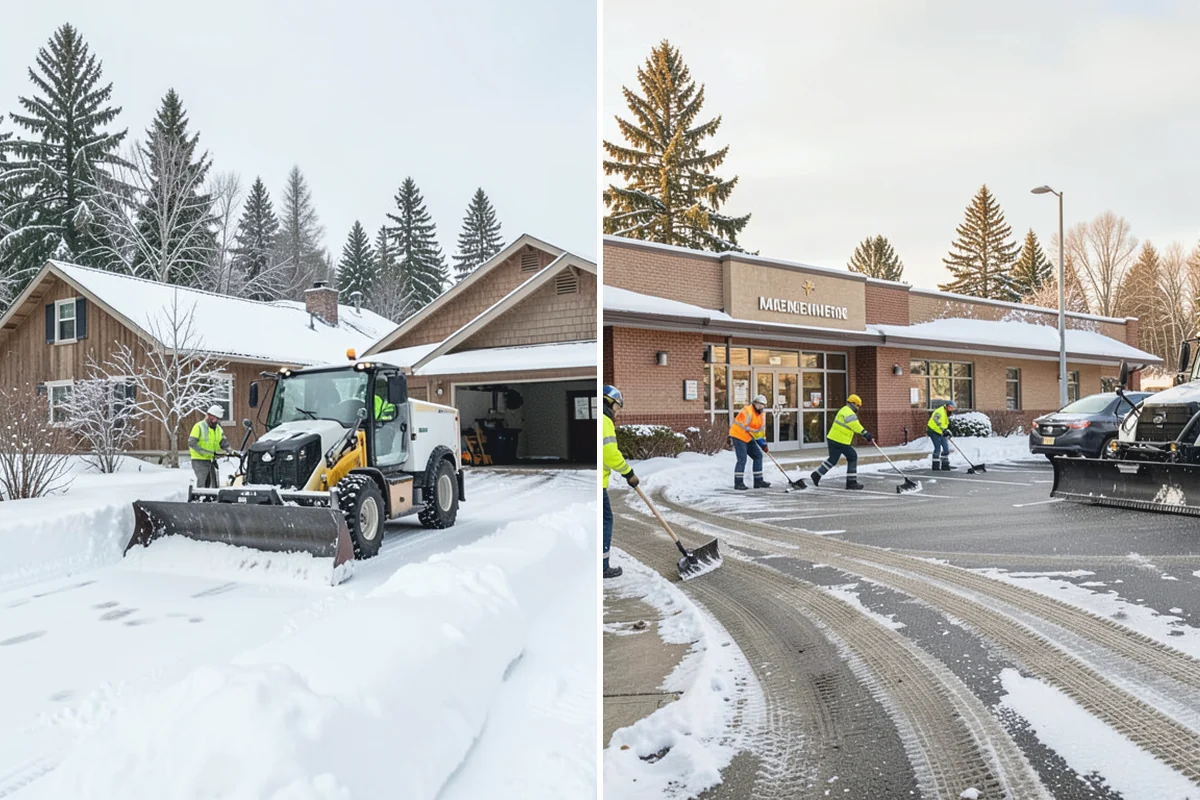 Mobile Home Snow Removal in Renton, King County, WA - We assess lane width, unit spacing, and utility locations
