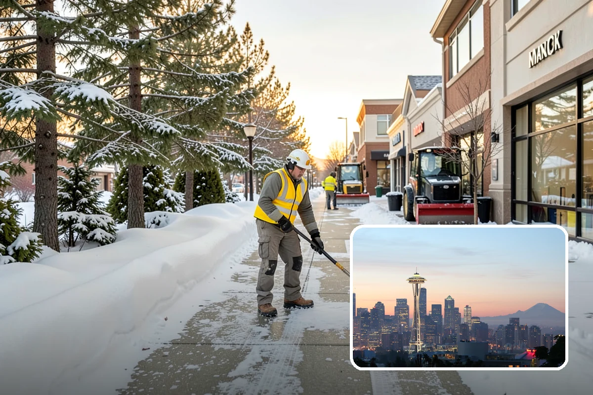 Mobile Home Snow Removal in Seattle, King County, WA - Sizes equipment to tight community lanes and lots