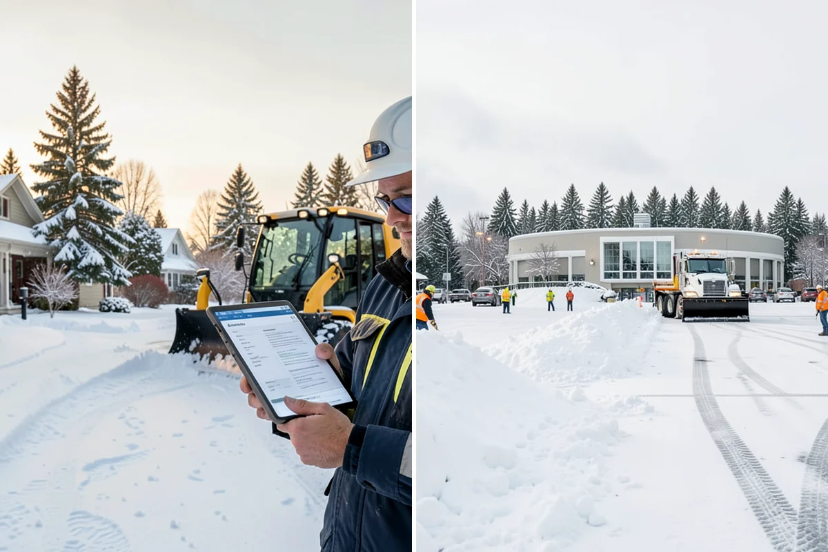 Mobile Home Snow Removal in Seattle, King County, WA - We assess lane width, unit spacing, and utility locations