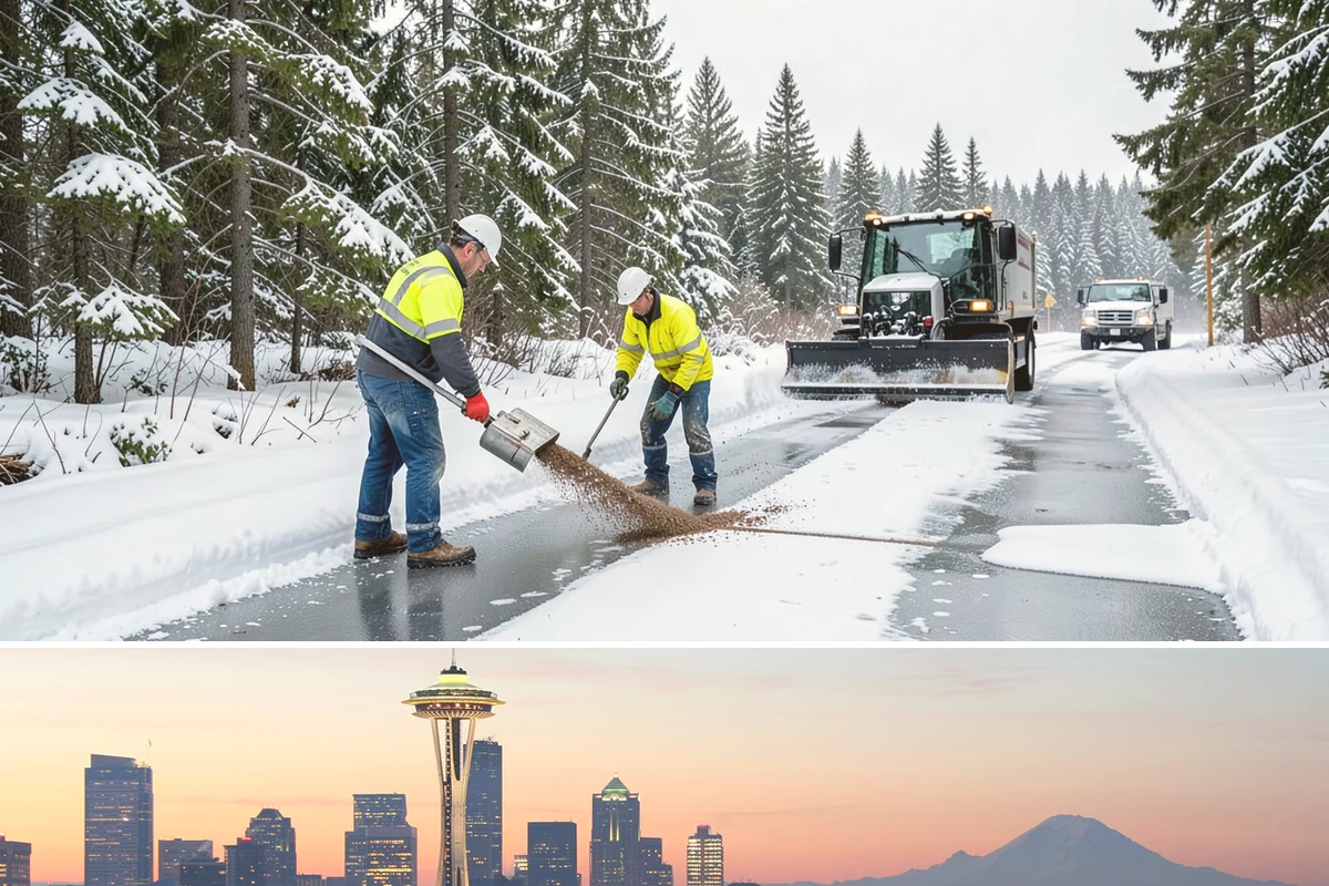 Mobile Home Snow Removal in Seattle, King County, WA - Service is most needed the moment snow accumulates and during the icy overnight refreezes common in low valley communities.
