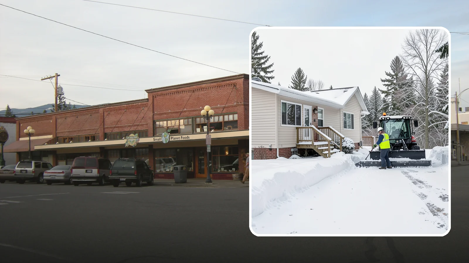 Mobile Home Snow Removal in Sedro-Woolley, Skagit County, WA - We clear driveways, steps, and skirted access for mobile and manufactured homes across Western Washington communities.