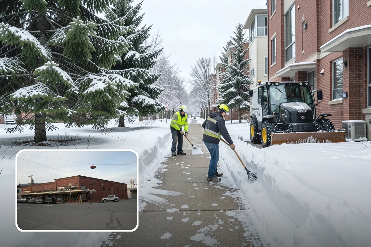 Mobile Home Snow Removal in Sedro-Woolley, Skagit County, WA - Sizes equipment to tight community lanes and lots