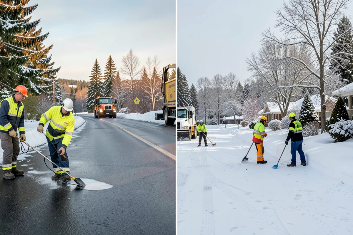 Mobile Home Snow Removal in Sedro-Woolley, Skagit County, WA - We assess lane width, unit spacing, and utility locations