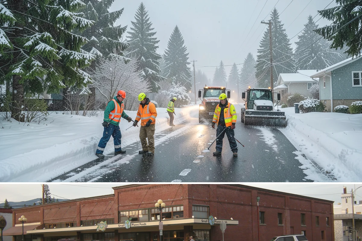 Mobile Home Snow Removal in Sedro-Woolley, Skagit County, WA - Service is most needed the moment snow accumulates and during the icy overnight refreezes common in low valley communities.