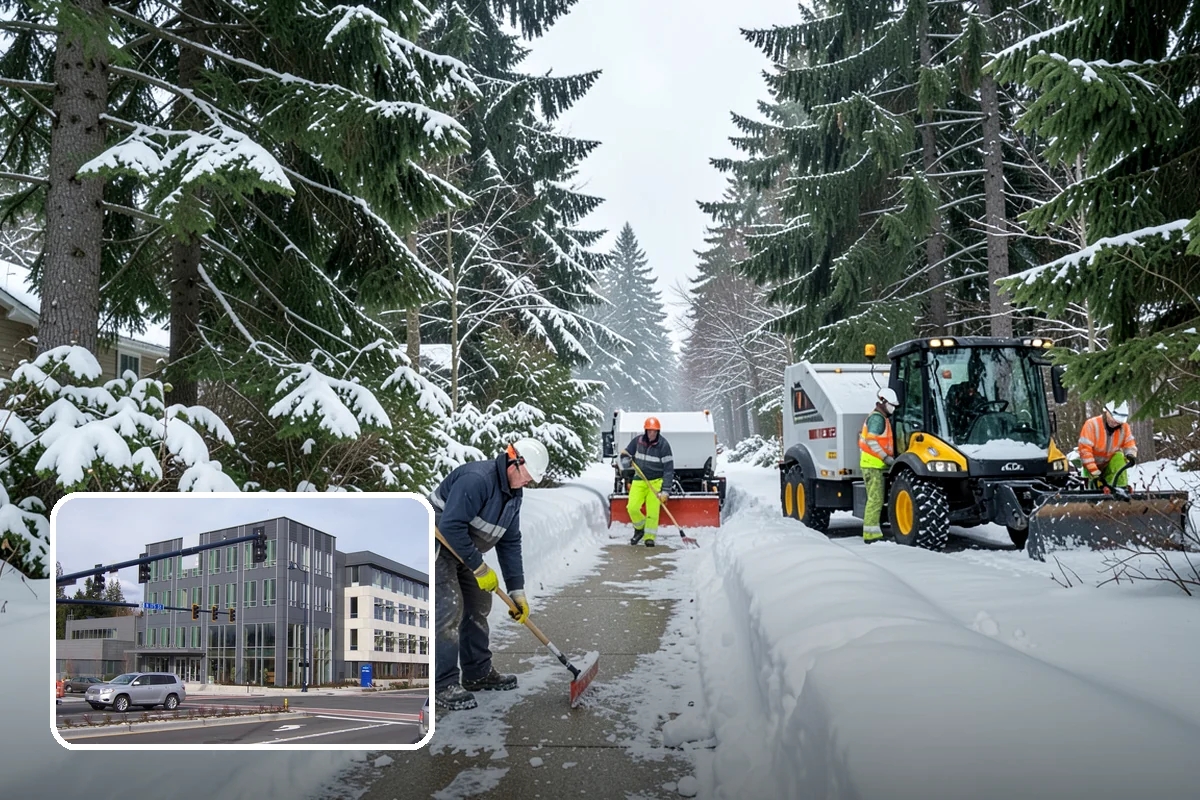 Mobile Home Snow Removal in Shoreline, King County, WA - Sizes equipment to tight community lanes and lots