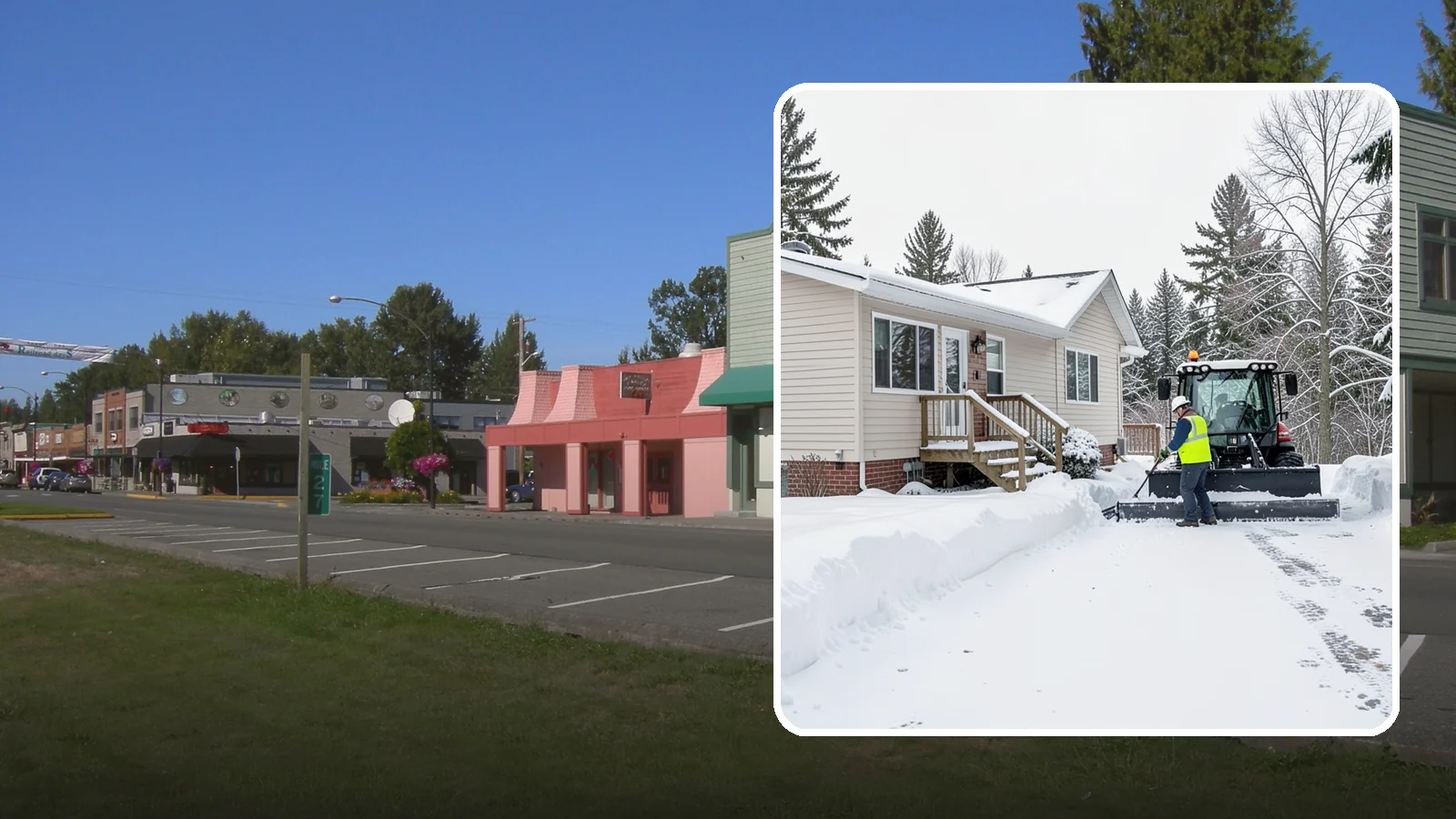 Mobile Home Snow Removal in Snoqualmie, King County, WA - We clear driveways, steps, and skirted access for mobile and manufactured homes across Western Washington communities.