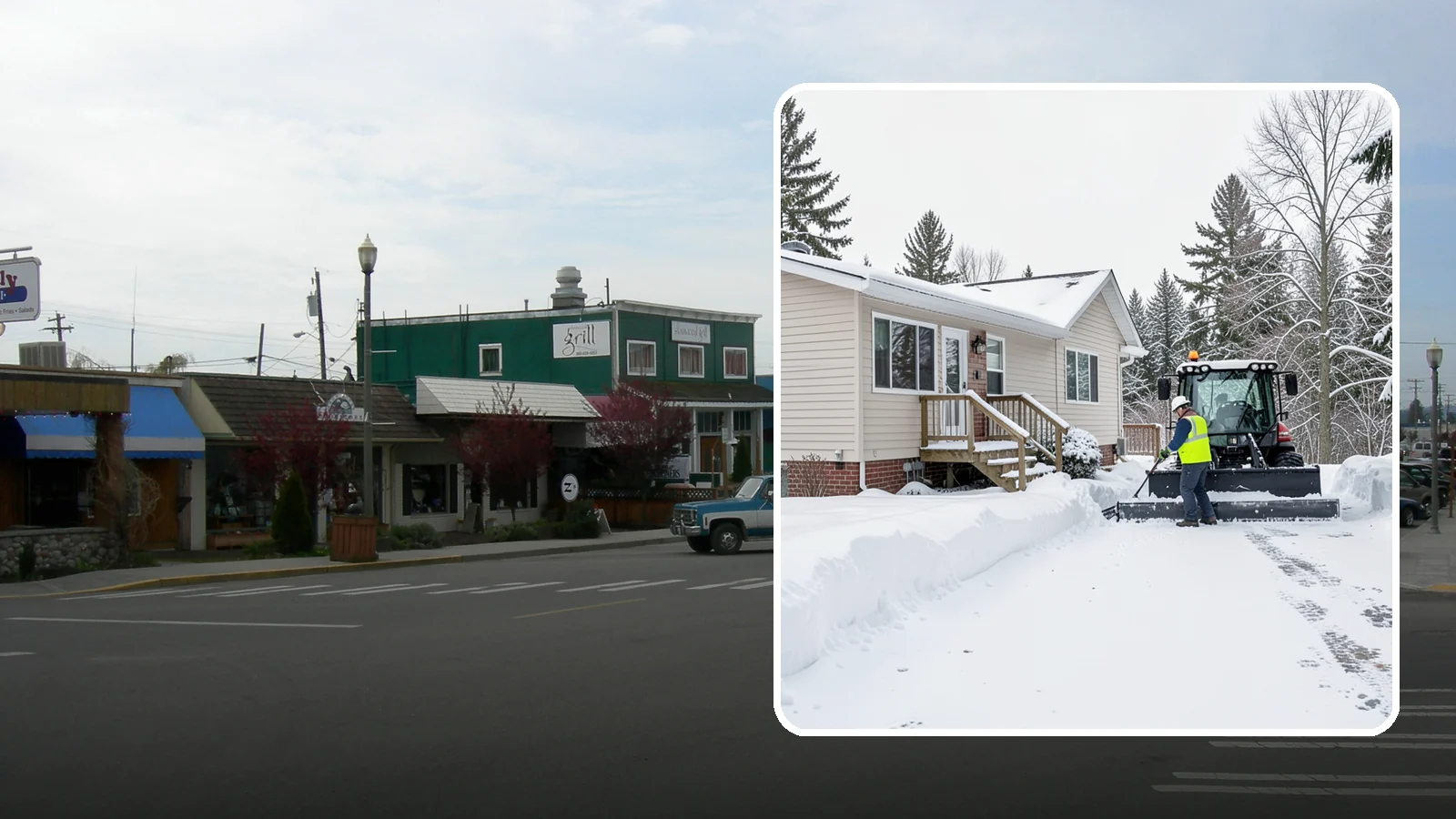 Mobile Home Snow Removal in Stanwood, Snohomish County, WA - We clear driveways, steps, and skirted access for mobile and manufactured homes across Western Washington communities.