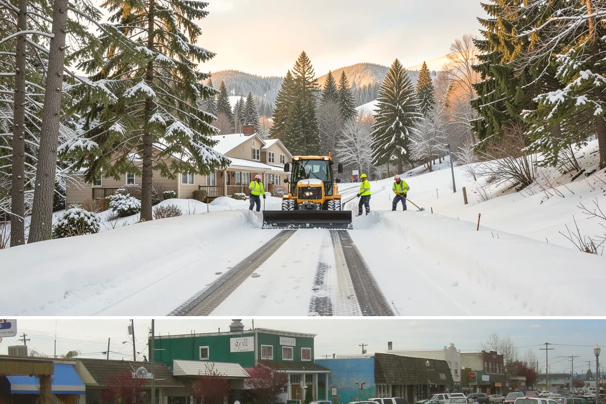 Mobile Home Snow Removal in Stanwood, Snohomish County, WA - Service is most needed the moment snow accumulates and during the icy overnight refreezes common in low valley communities.