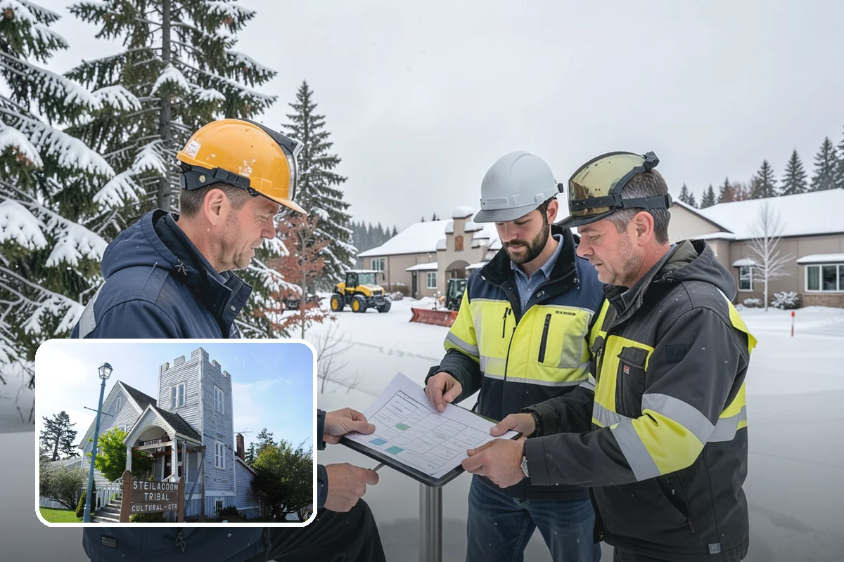Mobile Home Snow Removal in Steilacoom, Pierce County, WA - Sizes equipment to tight community lanes and lots