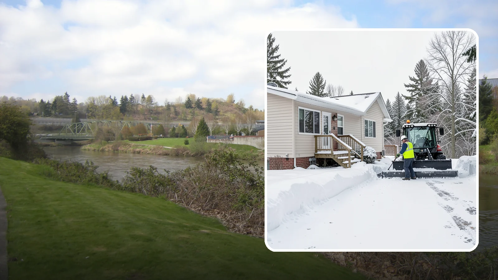 Mobile Home Snow Removal in Tukwila, King County, WA - We clear driveways, steps, and skirted access for mobile and manufactured homes across Western Washington communities.
