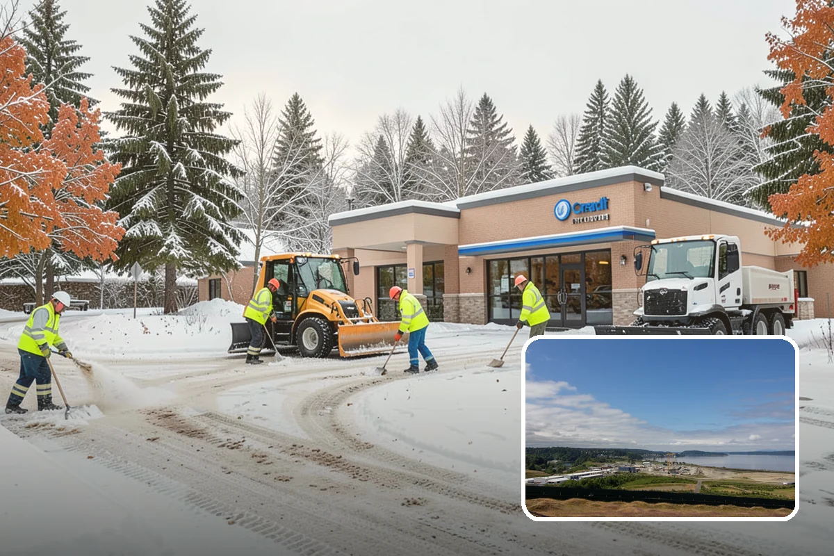 Mobile Home Snow Removal in University Place, Pierce County, WA - Sizes equipment to tight community lanes and lots