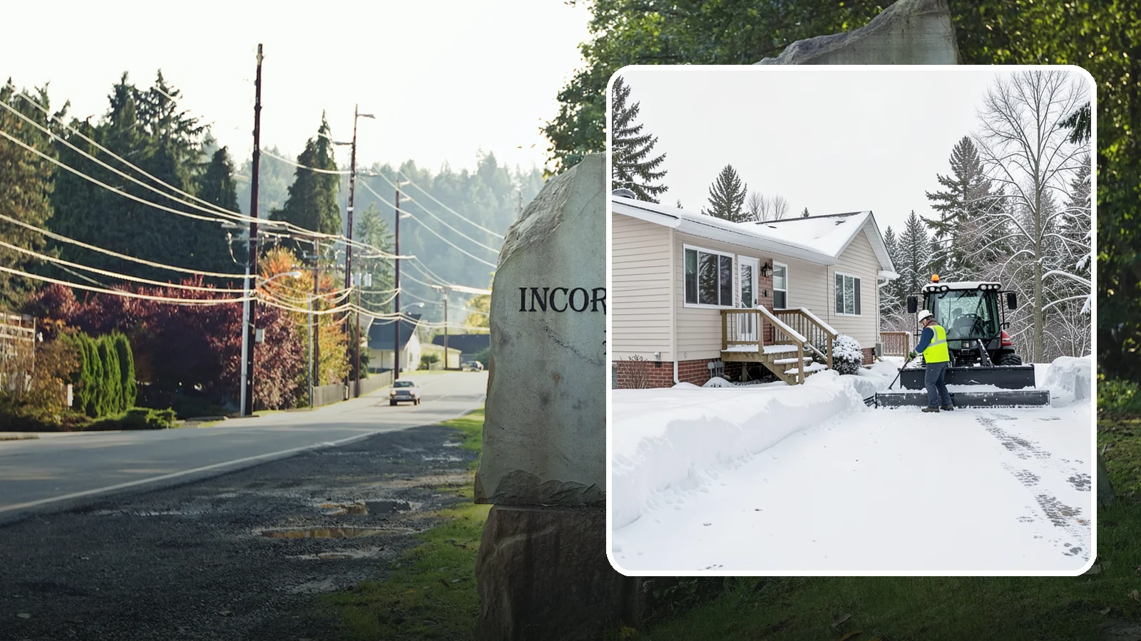 Mobile Home Snow Removal in Wilkeson, Pierce County, WA - We clear driveways, steps, and skirted access for mobile and manufactured homes across Western Washington communities.