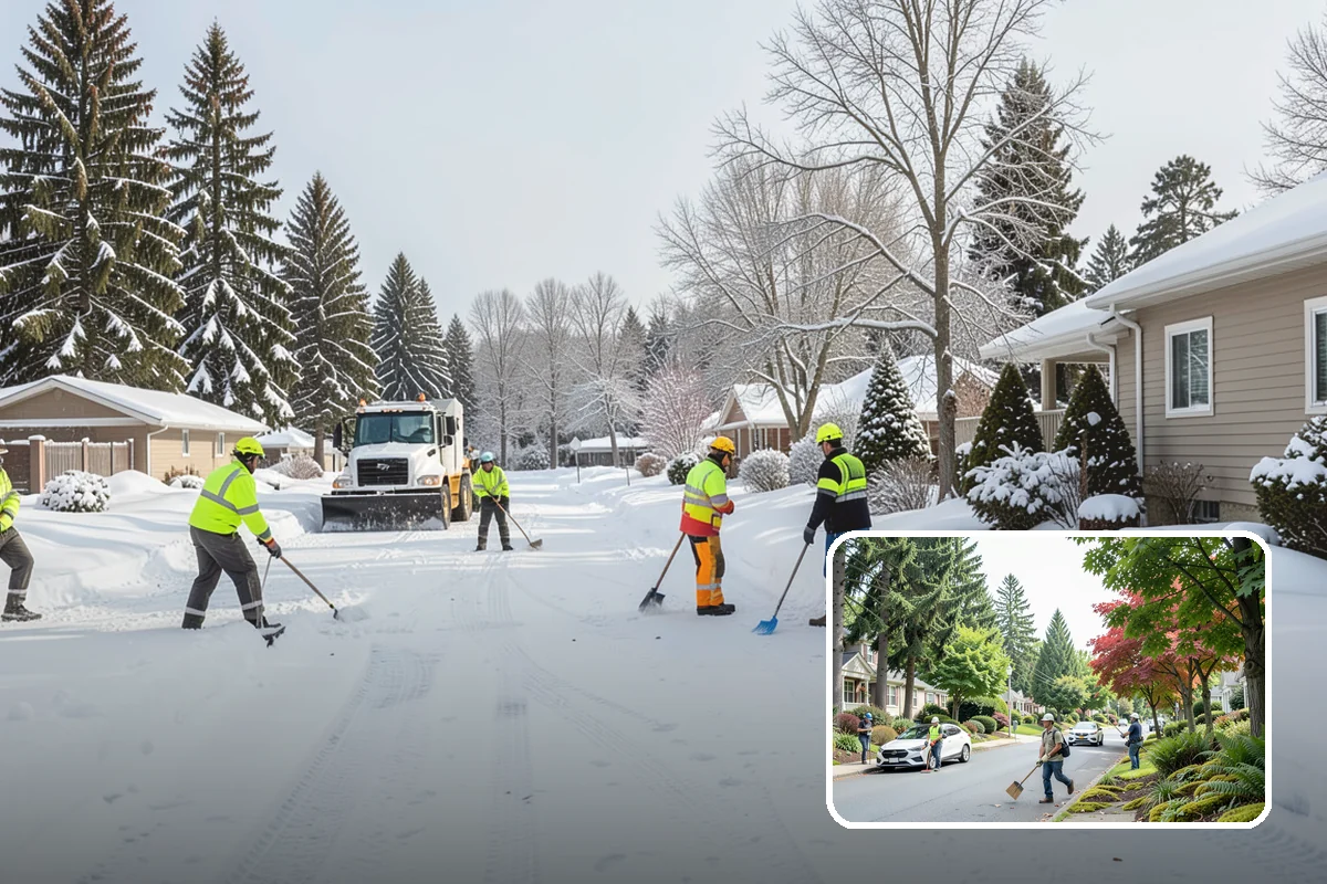 Monthly Snow Contract in Beaux Arts Village, King County, WA - Even payments smooth out winter cash flow