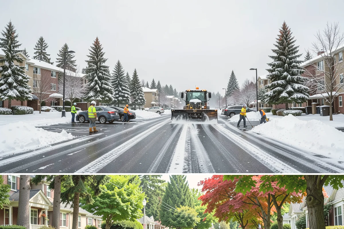 Monthly Snow Contract in Beaux Arts Village, King County, WA - Monthly plans usually run from November through March to span Western Washington's realistic snow window.