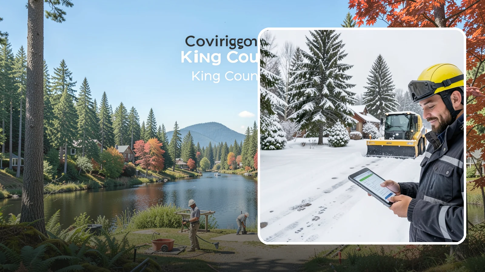 Monthly Snow Contract in Covington, King County, WA - Winter coverage billed in even monthly installments across the snow season rather than a single lump sum.