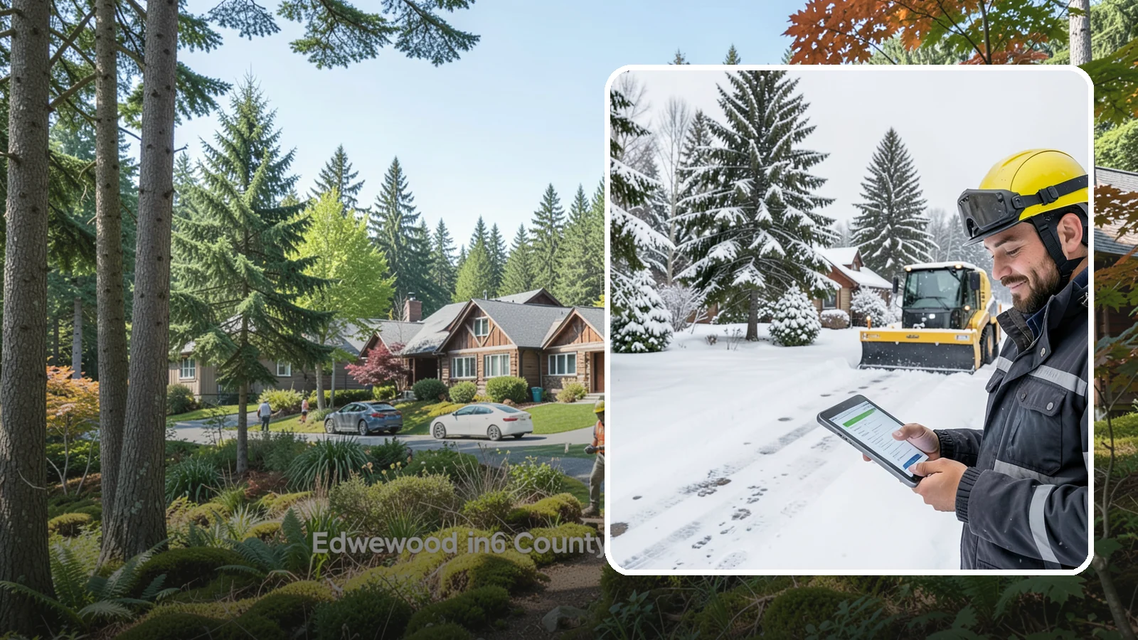 Monthly Snow Contract in Edgewood, Pierce County, WA - Winter coverage billed in even monthly installments across the snow season rather than a single lump sum.