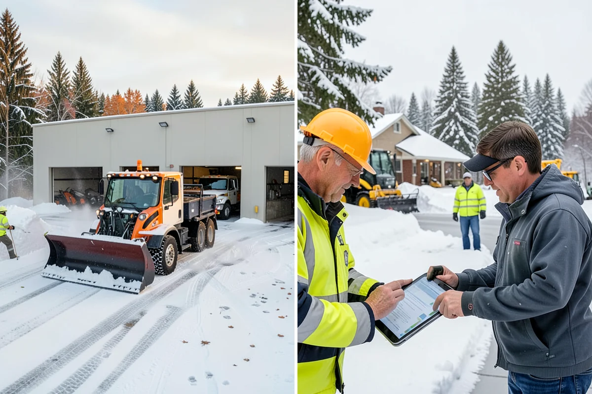 Monthly Snow Contract in Enumclaw, King County, WA - We build a coverage plan and divide it into monthly installments