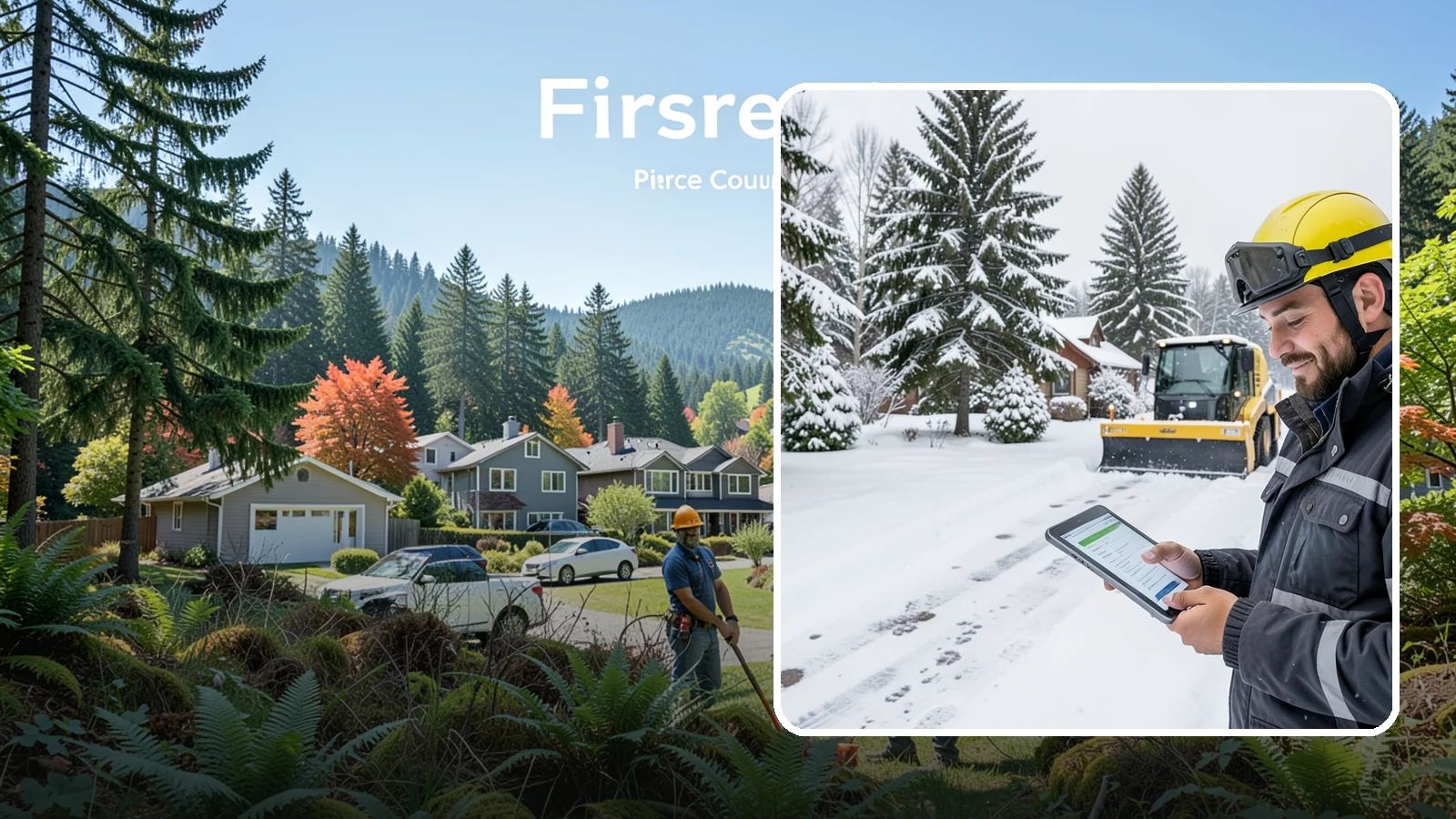 Monthly Snow Contract in Fircrest, Pierce County, WA - Winter coverage billed in even monthly installments across the snow season rather than a single lump sum.