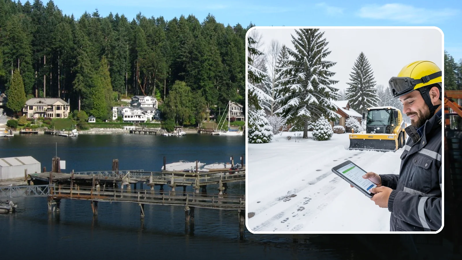 Monthly Snow Contract in Gig Harbor, Pierce County, WA - Winter coverage billed in even monthly installments across the snow season rather than a single lump sum.