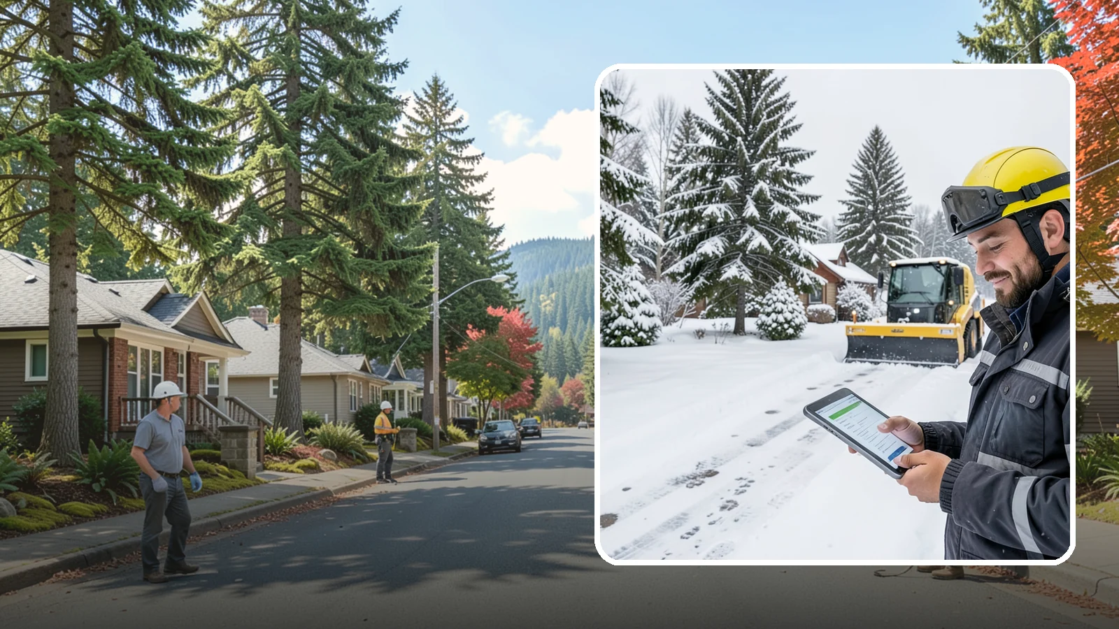 Monthly Snow Contract in Hunts Point, King County, WA - Winter coverage billed in even monthly installments across the snow season rather than a single lump sum.