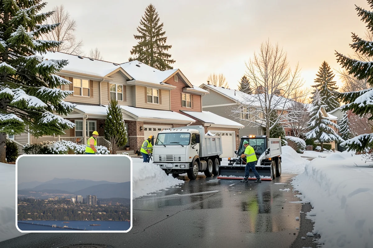 Monthly Snow Contract in Medina, King County, WA - Even payments smooth out winter cash flow
