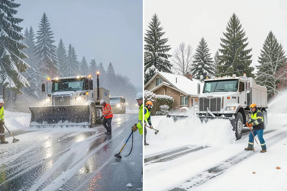 Monthly Snow Contract in Mercer Island, King County, WA - We build a coverage plan and divide it into monthly installments