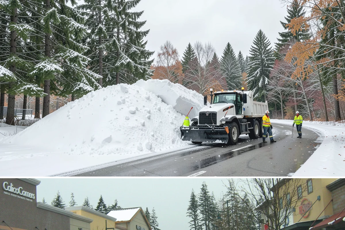 Monthly Snow Contract in Mill Creek, Snohomish County, WA - Monthly plans usually run from November through March to span Western Washington's realistic snow window.