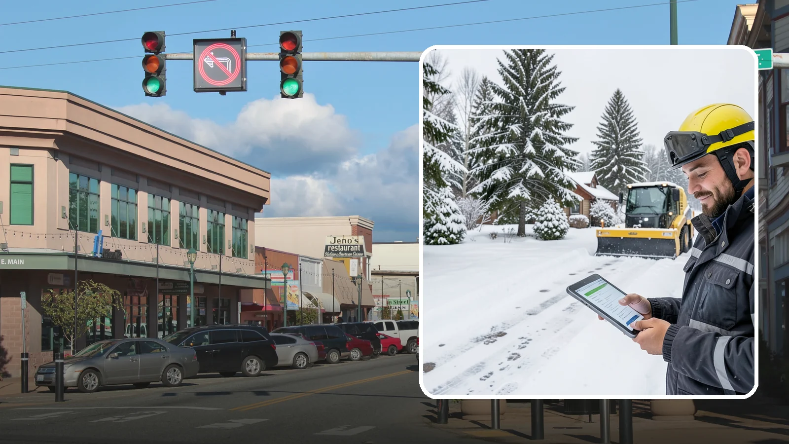 Monthly Snow Contract in Monroe, Snohomish County, WA - Winter coverage billed in even monthly installments across the snow season rather than a single lump sum.