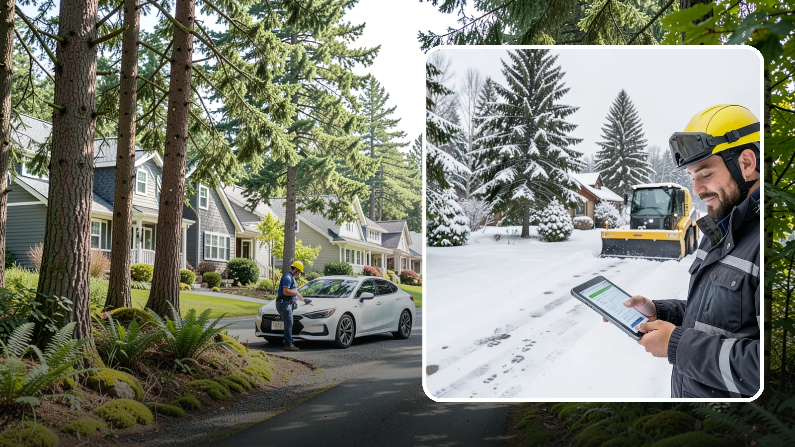 Monthly Snow Contract in Normandy Park, King County, WA - Winter coverage billed in even monthly installments across the snow season rather than a single lump sum.