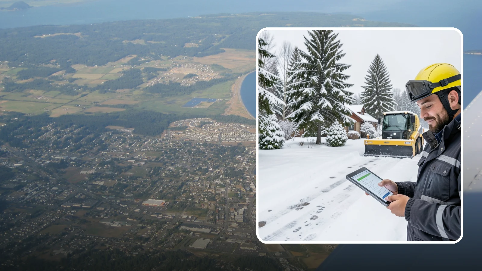 Monthly Snow Contract in Oak Harbor, Island County, WA - Winter coverage billed in even monthly installments across the snow season rather than a single lump sum.