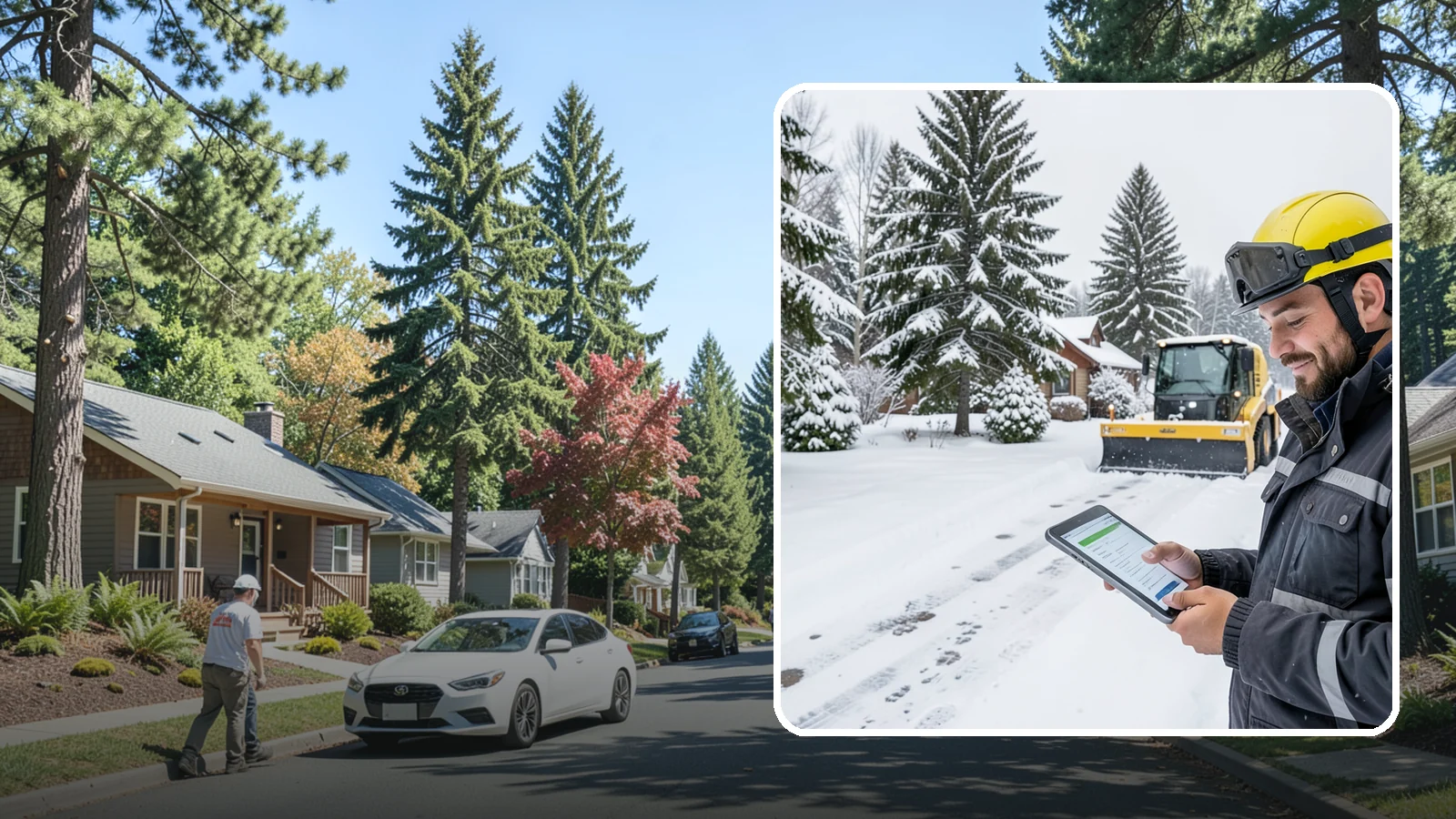 Monthly Snow Contract in Orting, Pierce County, WA - Winter coverage billed in even monthly installments across the snow season rather than a single lump sum.