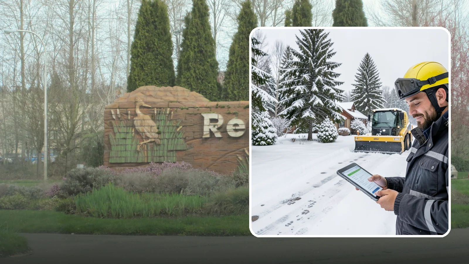 Monthly Snow Contract in Renton, King County, WA - Winter coverage billed in even monthly installments across the snow season rather than a single lump sum.