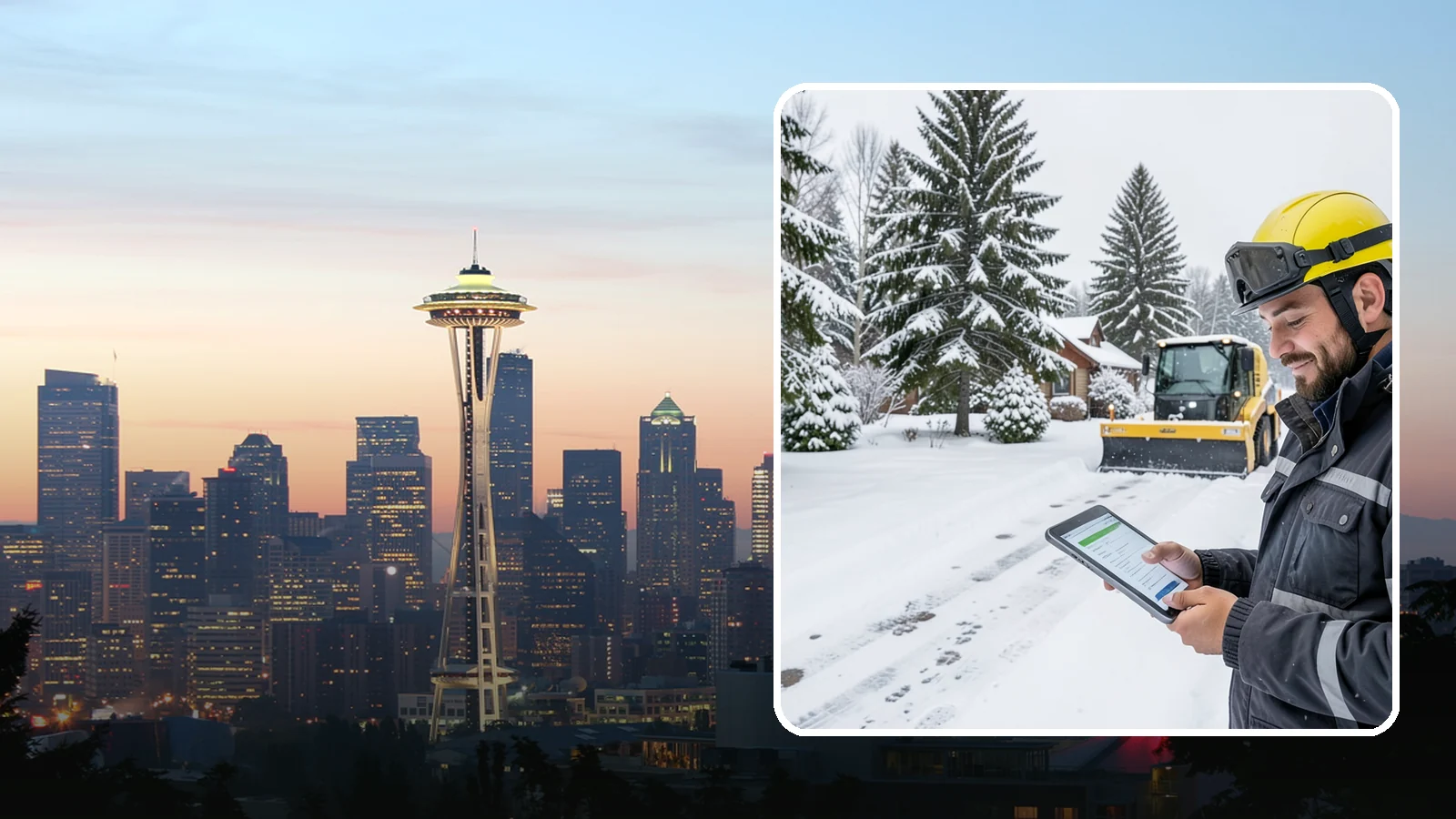 Monthly Snow Contract in Seattle, King County, WA - Winter coverage billed in even monthly installments across the snow season rather than a single lump sum.