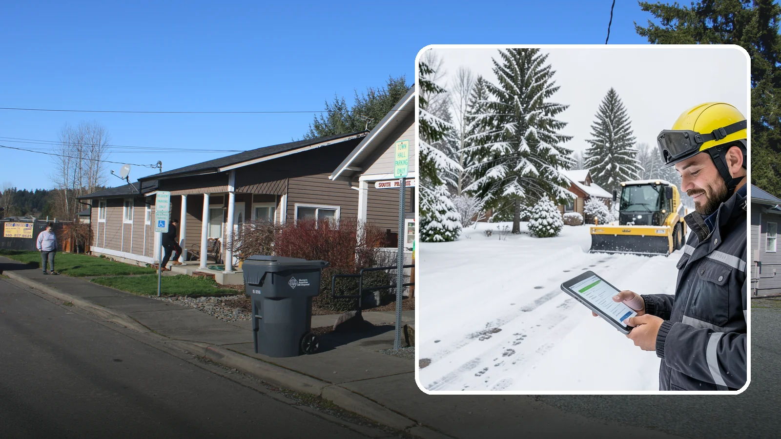 Monthly Snow Contract in South Prairie, Pierce County, WA - Winter coverage billed in even monthly installments across the snow season rather than a single lump sum.