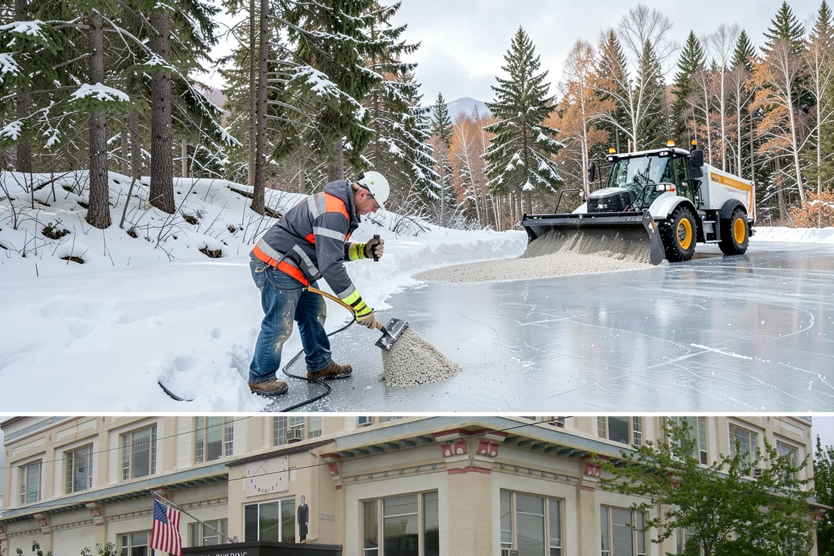 Movie Theater Snow Removal in Anacortes, Skagit County, WA - Expect the heaviest need on December through February weekends, when cold evenings follow damp Puget Sound days.