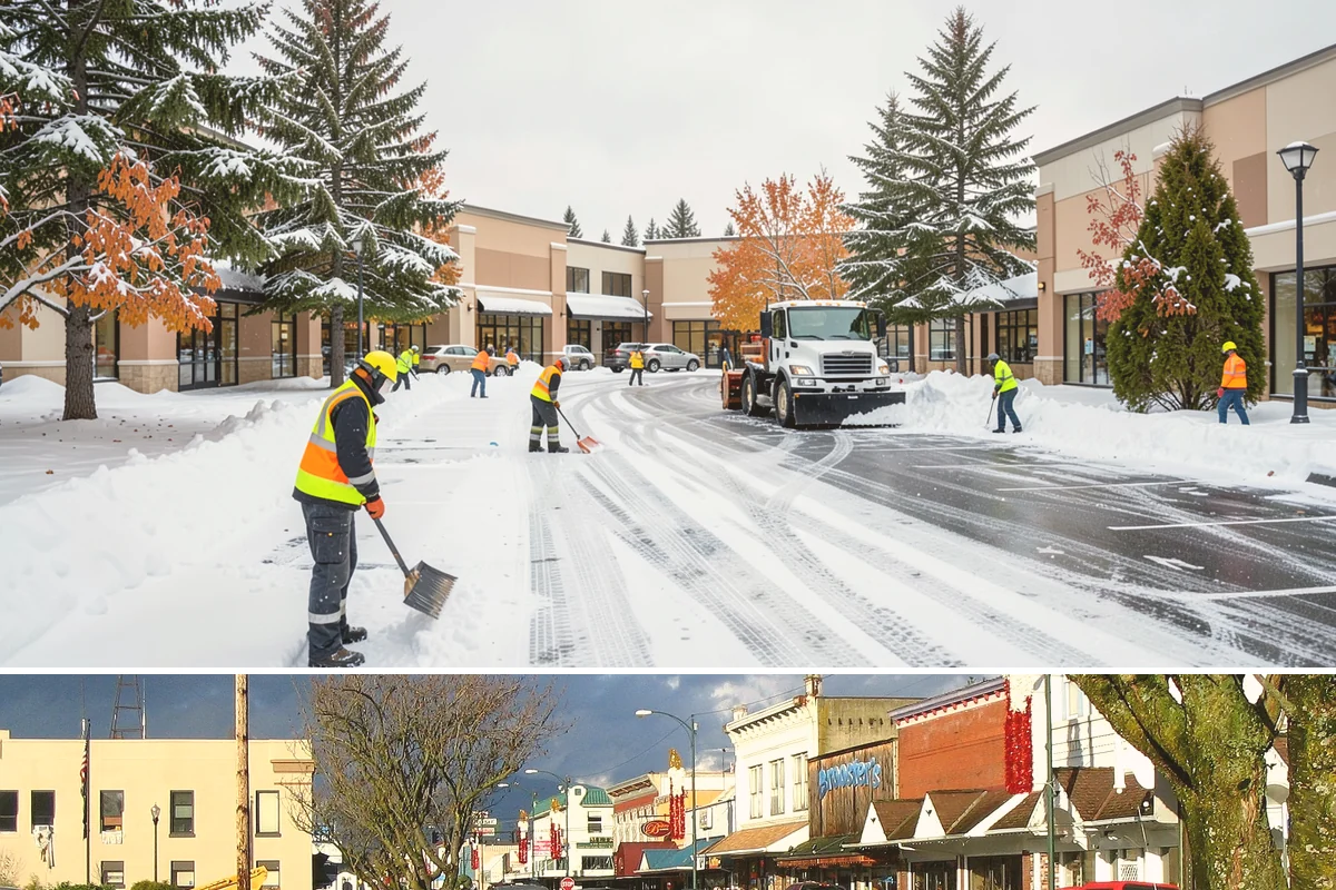 Movie Theater Snow Removal in Arlington, Snohomish County, WA - Expect the heaviest need on December through February weekends, when cold evenings follow damp Puget Sound days.