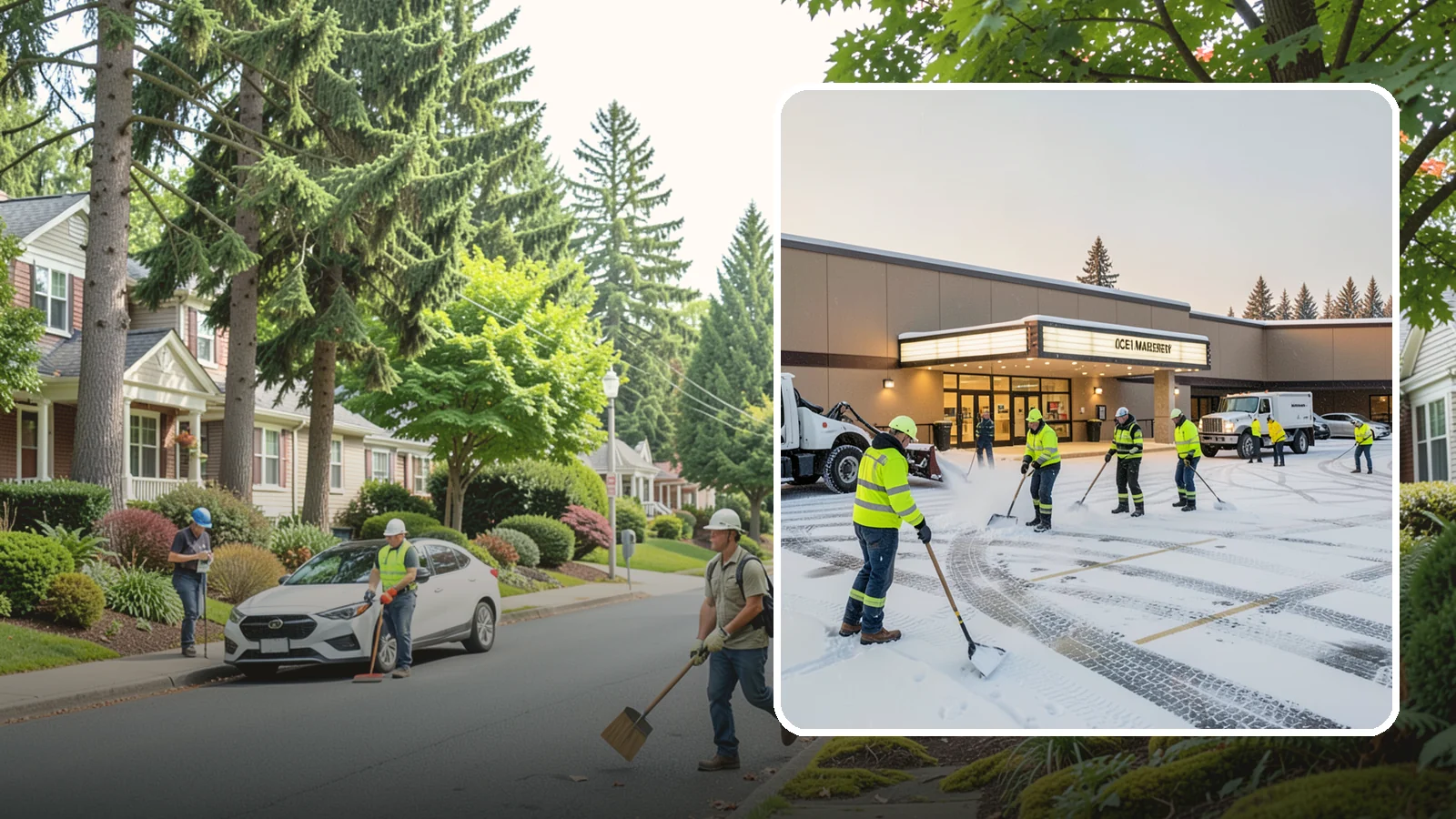 Movie Theater Snow Removal in Beaux Arts Village, King County, WA - A snowy Friday night should not empty your auditoriums, so we keep the lot, box-office walk, and entrance dry and safe for...
