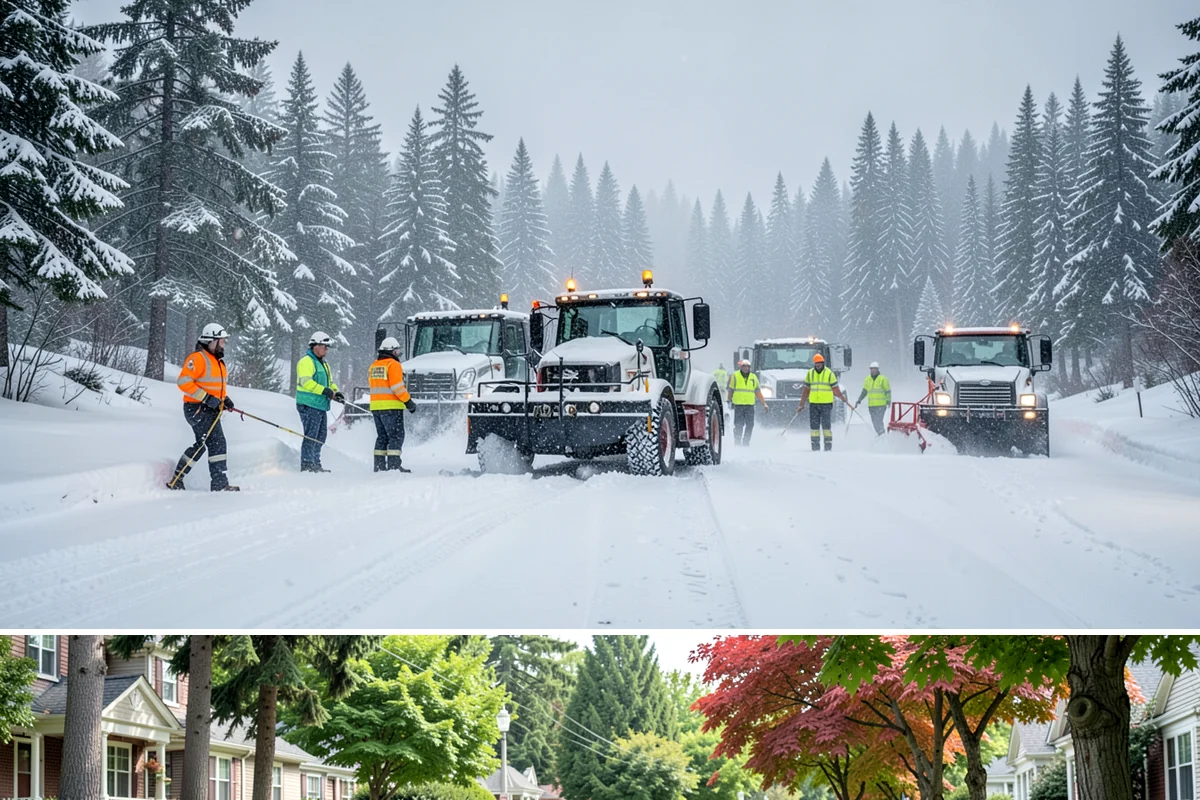 Movie Theater Snow Removal in Beaux Arts Village, King County, WA - Expect the heaviest need on December through February weekends, when cold evenings follow damp Puget Sound days.