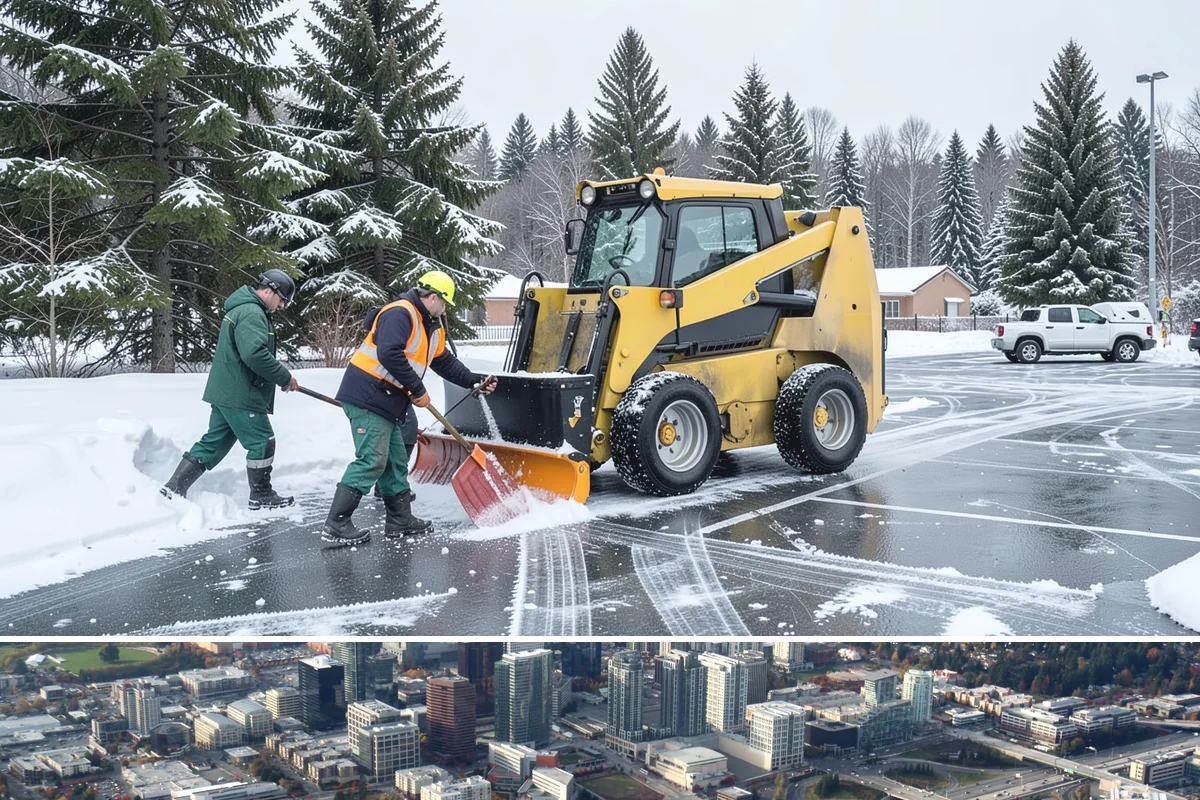 Movie Theater Snow Removal in Bellevue, King County, WA - Expect the heaviest need on December through February weekends, when cold evenings follow damp Puget Sound days.