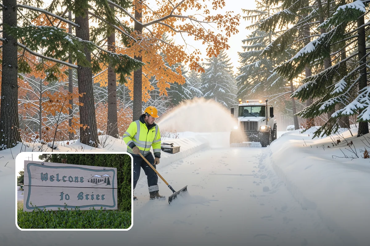 Movie Theater Snow Removal in Brier, Snohomish County, WA - Lot cleared and salted before evening showtimes