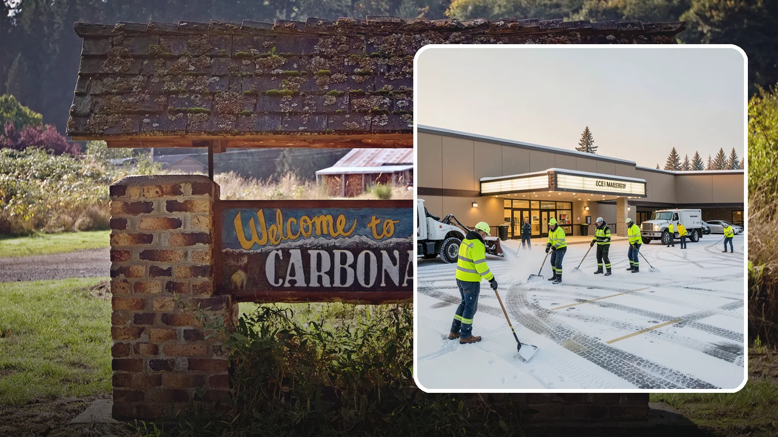 Movie Theater Snow Removal in Carbonado, Pierce County, WA - A snowy Friday night should not empty your auditoriums, so we keep the lot, box-office walk, and entrance dry and safe for...