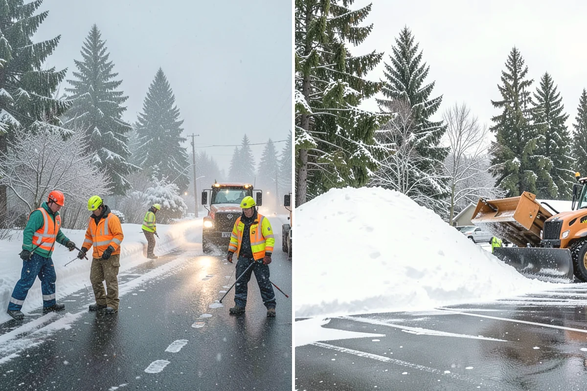 Movie Theater Snow Removal in Carbonado, Pierce County, WA - Review your showtime calendar and busiest windows