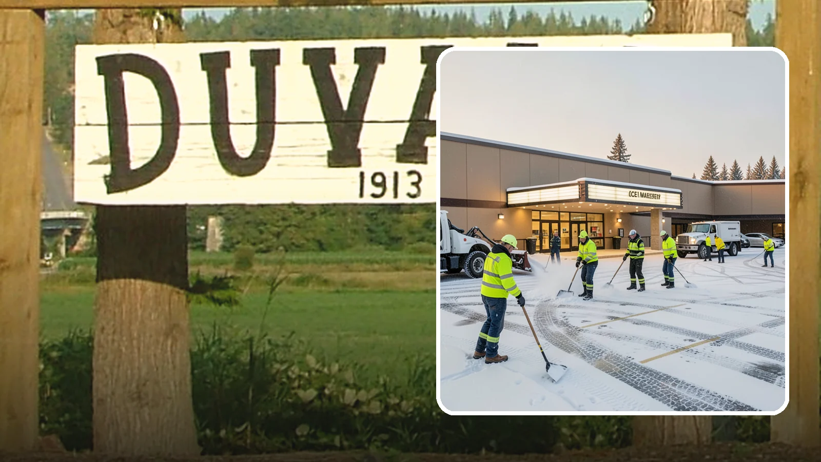 Movie Theater Snow Removal in Duvall, King County, WA - A snowy Friday night should not empty your auditoriums, so we keep the lot, box-office walk, and entrance dry and safe for...