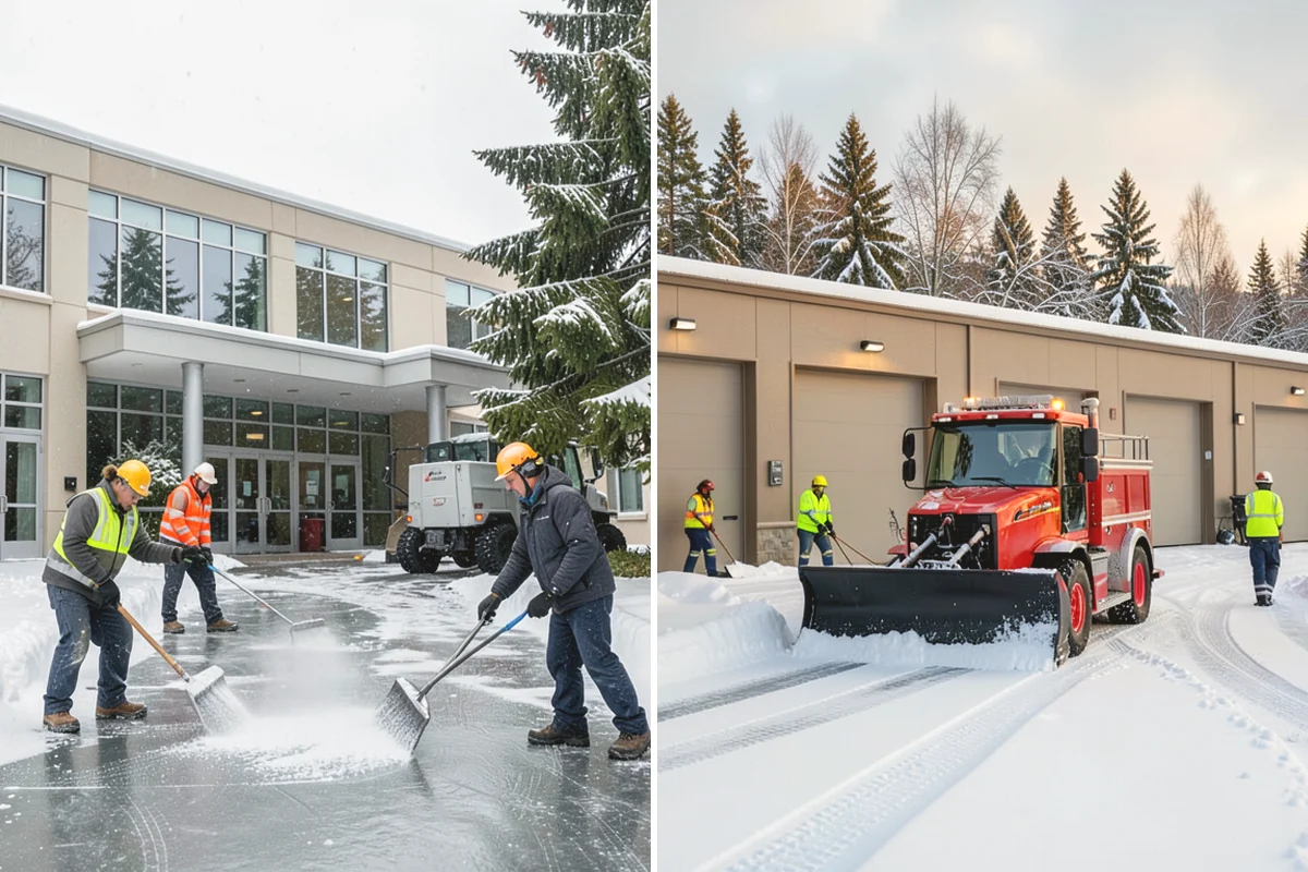 Movie Theater Snow Removal in Edgewood, Pierce County, WA - Review your showtime calendar and busiest windows