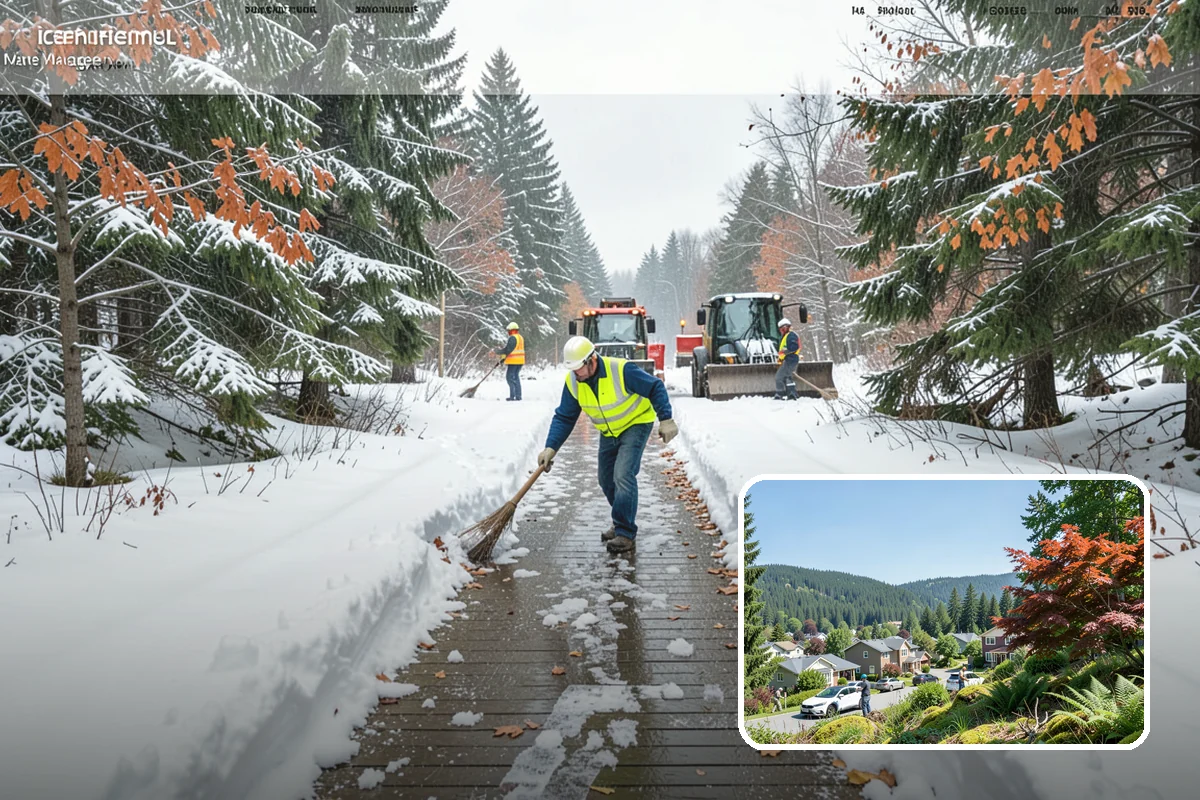 Movie Theater Snow Removal in Index, Snohomish County, WA - Lot cleared and salted before evening showtimes