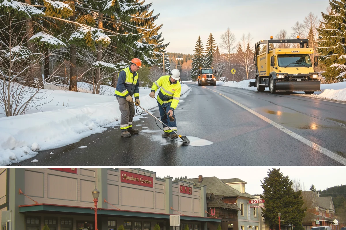 Movie Theater Snow Removal in Issaquah, King County, WA - Expect the heaviest need on December through February weekends, when cold evenings follow damp Puget Sound days.