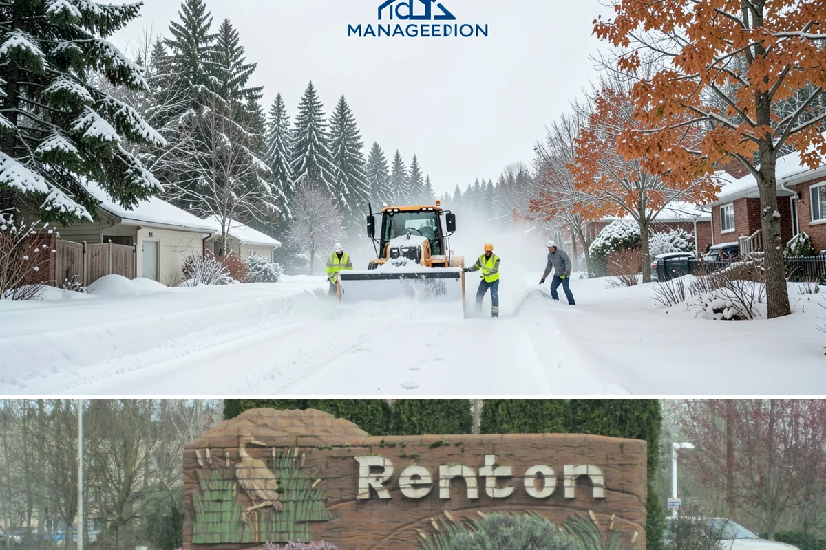 Movie Theater Snow Removal in Renton, King County, WA - Expect the heaviest need on December through February weekends, when cold evenings follow damp Puget Sound days.