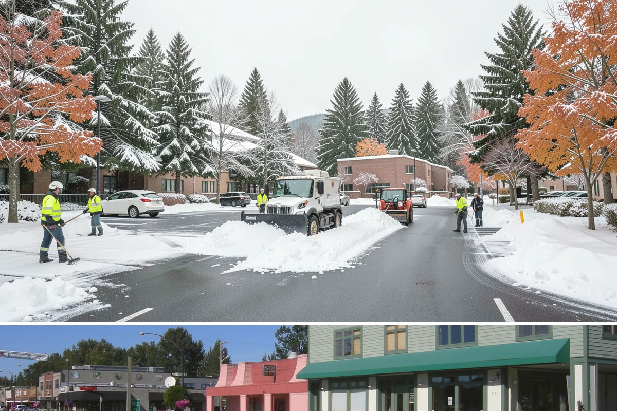 Movie Theater Snow Removal in Snoqualmie, King County, WA - Expect the heaviest need on December through February weekends, when cold evenings follow damp Puget Sound days.