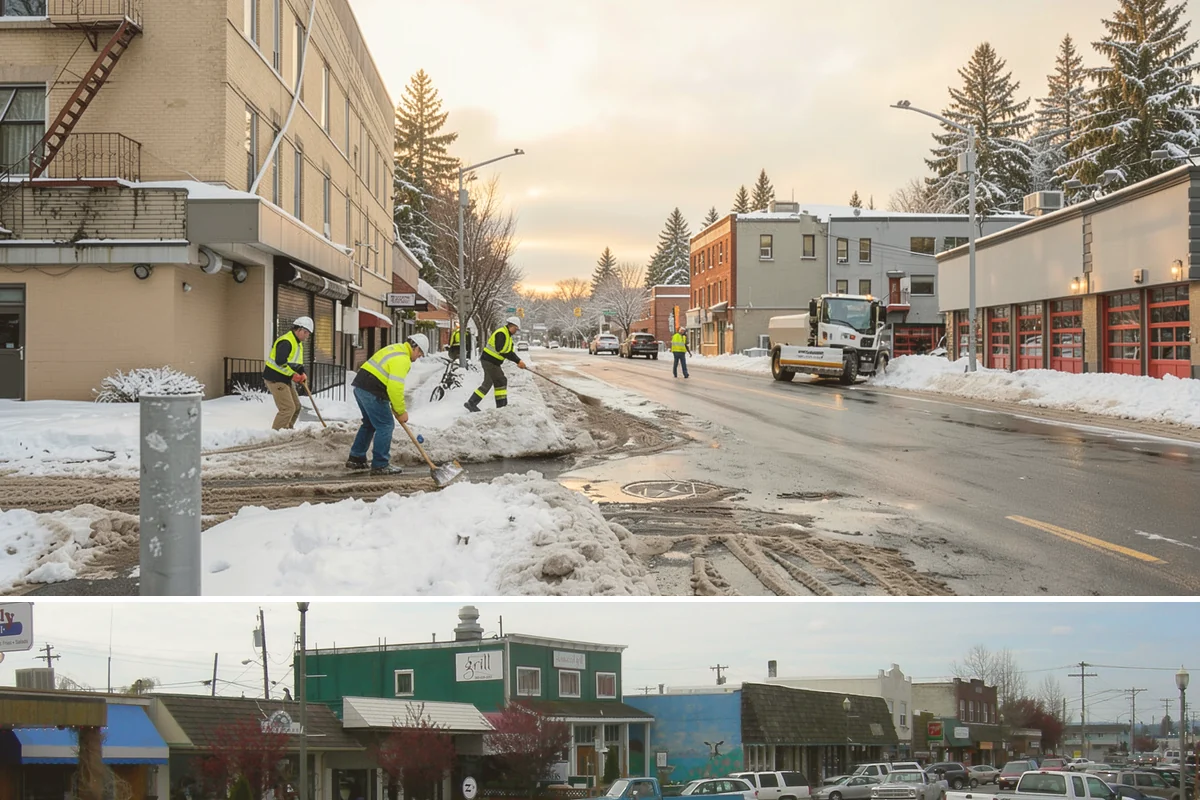 Movie Theater Snow Removal in Stanwood, Snohomish County, WA - Expect the heaviest need on December through February weekends, when cold evenings follow damp Puget Sound days.