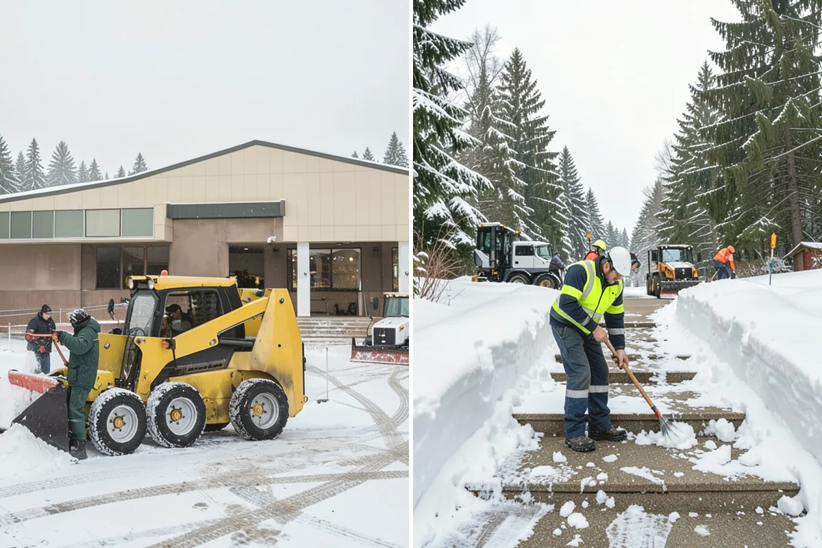 Movie Theater Snow Removal in University Place, Pierce County, WA - Review your showtime calendar and busiest windows